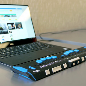 Laptop with Braille Display